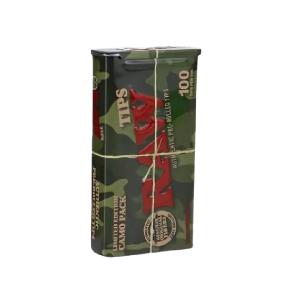 RAW Camo 100 Filtri Pre-Rollati Edizione Limitata (6 barattoli/espositore)