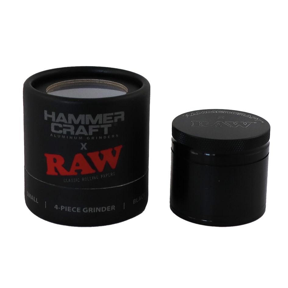 RAW Hammer Craft piccolo in alluminio Grinder 4 parti - 50 mm