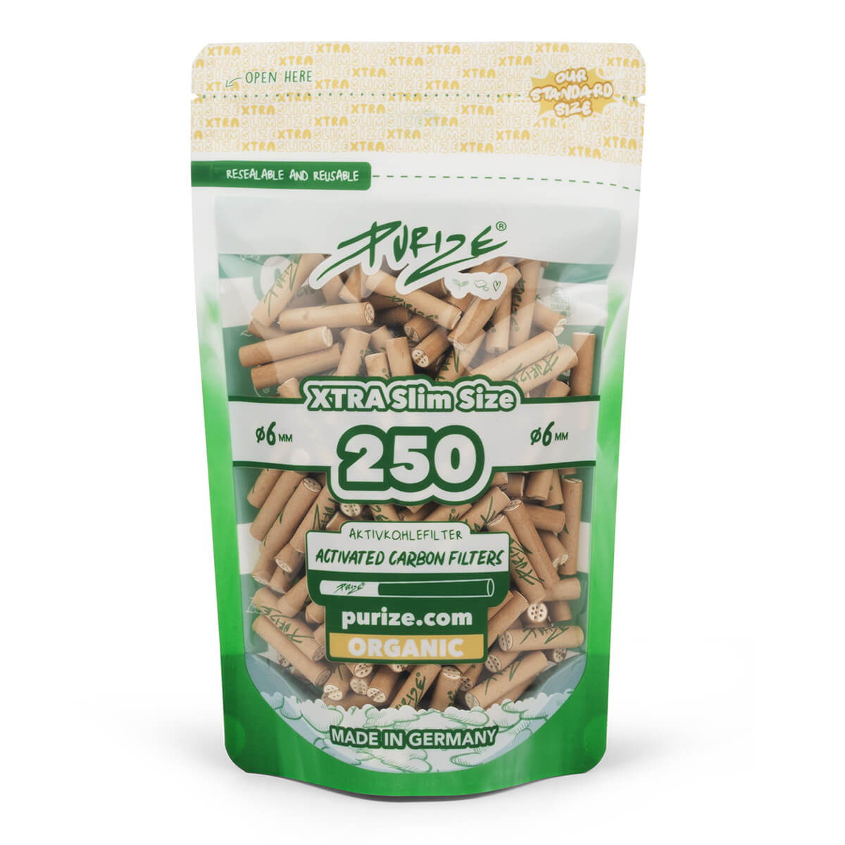250 filtri PURIZE XTRA Slim Size