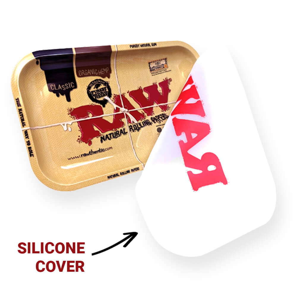 Vassoio per dab RAW Classic con copertura in silicone, medio
