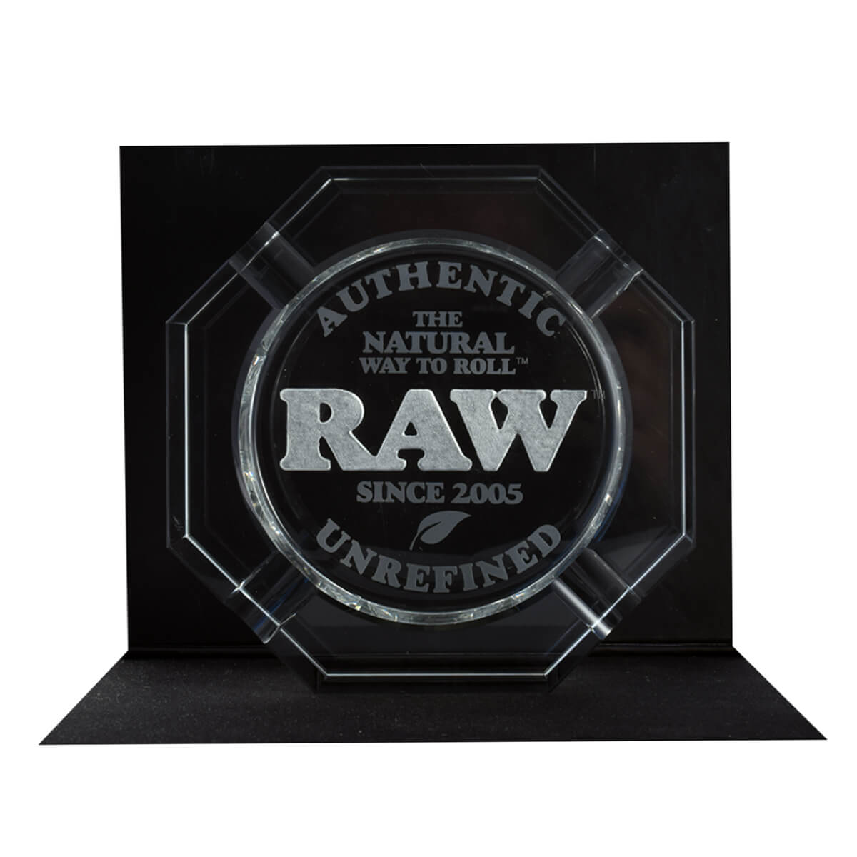 Posacenere in cristallo senza piombo RAW + confezione regalo