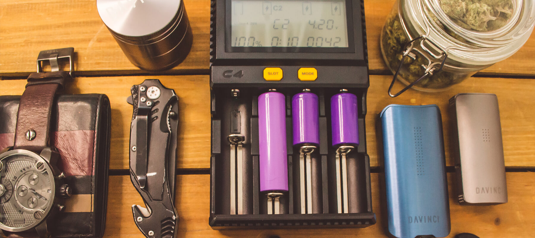 Batteries for portable vaporizers
