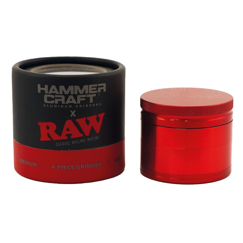 RAW Hammer Craft Medium Aluminium Grinder 4 Parts - 55mm
