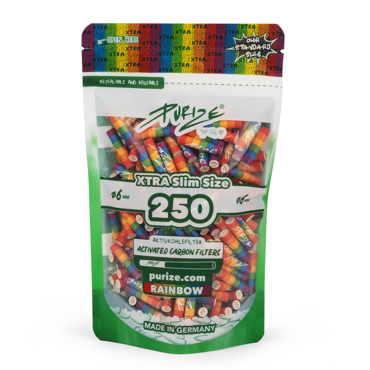 250 filtri PURIZE XTRA Slim Size