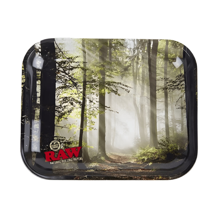 RAW - Forest Metal Rolling Tray