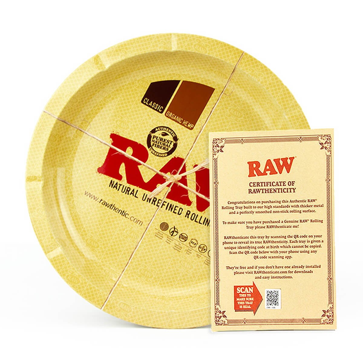 Vassoio rotondo in metallo RAW da 31 cm